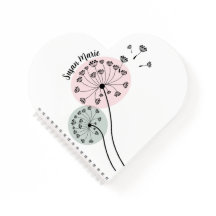 Dandelion Art Spiral Notebook