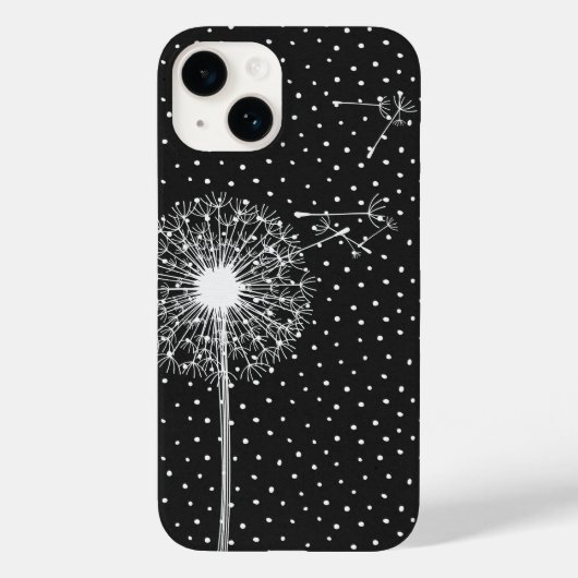 Dandelion auf Polka Dots Case-Mate iPhone Hülle (Rückseite)
