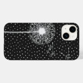 Dandelion auf Polka Dots Case-Mate iPhone Hülle (Rückseite (Horizontal))