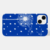 Dandelion auf Polka Dots Case-Mate iPhone Hülle (Rückseite (Horizontal))