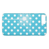 Dandelion auf Polka Dots Case-Mate iPhone Hülle (Rückseite (Horizontal))