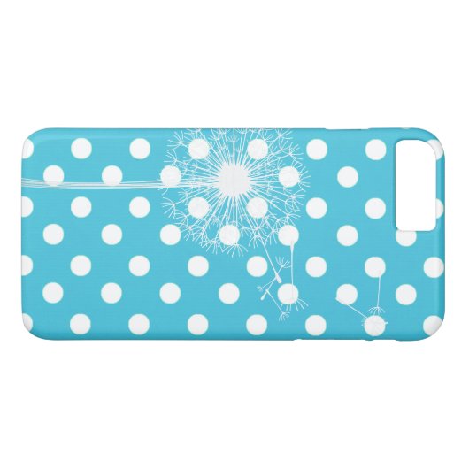 Dandelion auf Polka Dots Case-Mate iPhone Hülle (Rückseite (Horizontal))