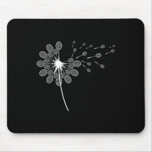 Dandelion Badminton Racket Shirt Badminton Player Mousepad