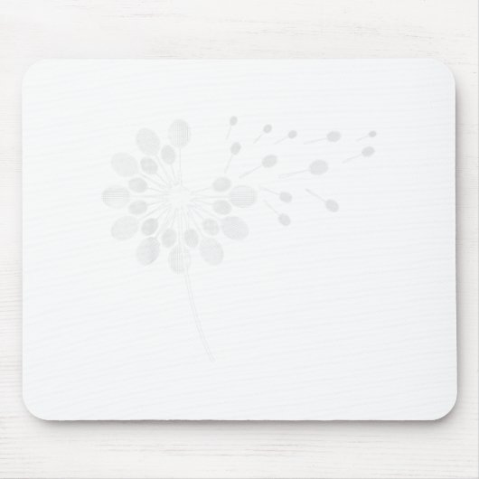 Dandelion Badminton Racket Shirt Badminton Player Mousepad (Vorne)