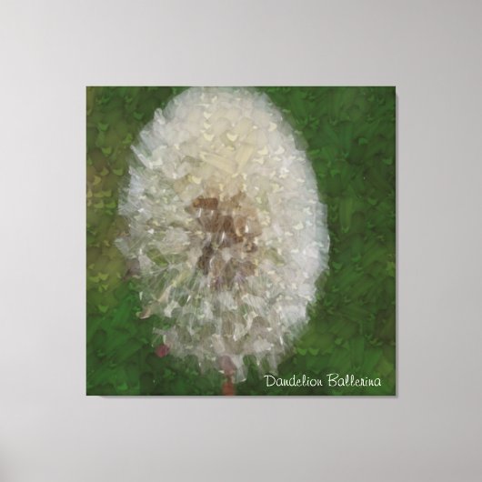 Dandelion Ballerina Leinwanddruck (Vorderseite)