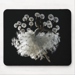 Dandelion Ballet Dancer Surreal Beauty #1 Mousepad