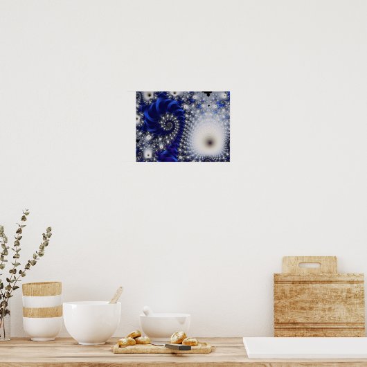 Dandelion Beautiful Abstrakt Fine Art Fraktal Poster (Küche)