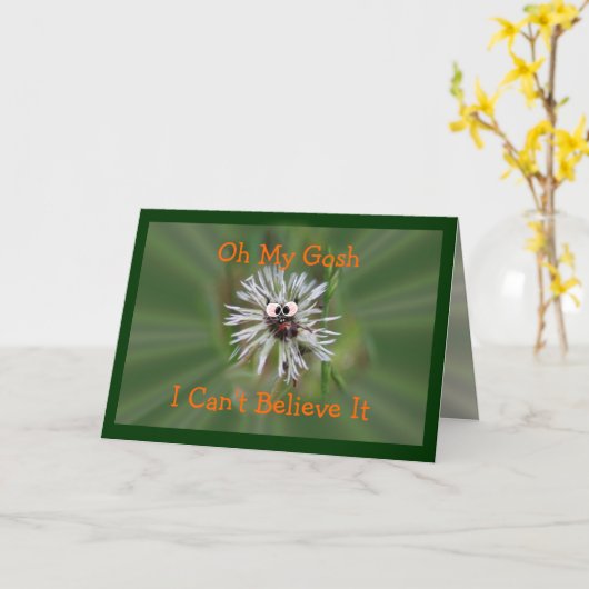 Dandelion Belated Birthday- oder irgendein Anlass Karte (Gelbe Blume)