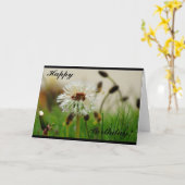 Dandelion Birthday Card Karte (Gelbe Blume)