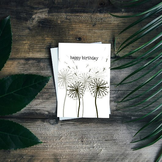 Dandelion Birthday Card Karte