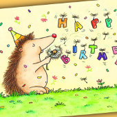 Dandelion Birthday Grußkarte Dankeskarte