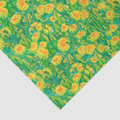 Dandelion Bloom Summer Blume Blumengelb Seidenpapier (Detail)