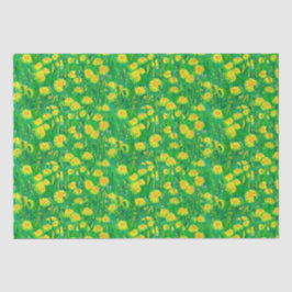 Dandelion Bloom Summer Blume Blumengelb Seidenpapier