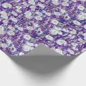 Dandelion Bloom Summer Blume Blumenviolett Weiß Geschenkpapier (Ecke)