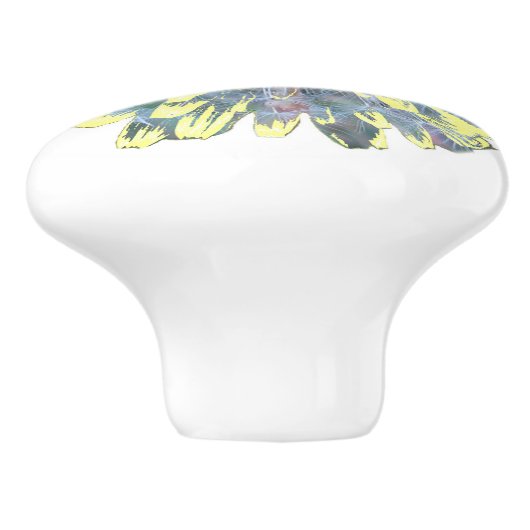 Dandelion Blossom Keramikknauf (Seitenansicht)