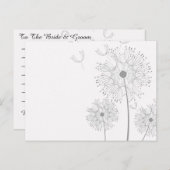 Dandelion Blossoms Vines Best Wish Newweds Postkarte (Vorne/Hinten)
