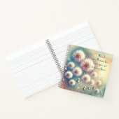 Dandelion Blowball & Zitat Notizblock (Innenseite)