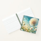 Dandelion Blowball & Zitat Nr. 2 Notizblock (Innenseite)