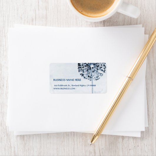 Dandelion Blue Adressaufkleber (Insitu)