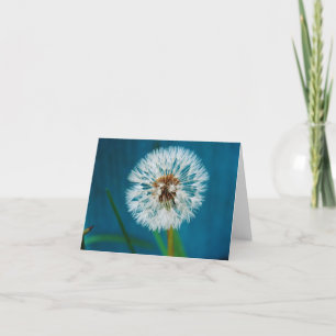 Dandelion Blue Card Feiertagskarte