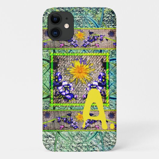 Dandelion Bluebell Denim Spring Monogram Phone Case-Mate iPhone Hülle (Rückseite)