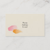 Dandelion Blume Business Card Visitenkarte (Rückseite)