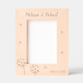 Dandelion Blume Couple Anniversary 12x18 Geätzte Rahmen (Vorderseite)