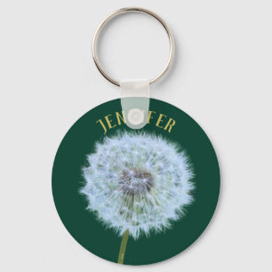 Dandelion Blume Dandelion Clock Personalisiert Schlüsselanhänger