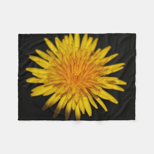 Dandelion Blume fbcna Fleecedecke (Vorderseite (Horizontal))
