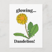 Dandelion Blume Floral Postkarte (Vorderseite)