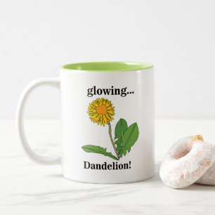 Dandelion Blume Floral Zweifarbige Tasse