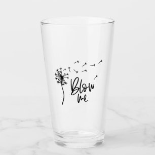 Dandelion-Blume geblasen mir ein Geschenk für Freu Glas