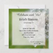 Dandelion Blume Geburtstag Einladung (Rückseite)