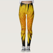 Dandelion Blume lecna Leggings (Vorderseite)