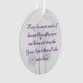 Dandelion Blume Leere diese Zuhause Ornament (Vorderseite)