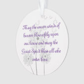 Dandelion Blume Leere diese Zuhause Ornament (Vorderseite)