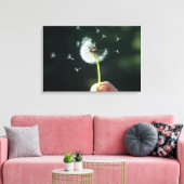 Dandelion-Blume Leinwanddruck (Insitu (Wohnzimmer))