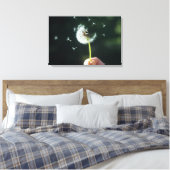 Dandelion-Blume Leinwanddruck (Insitu (Schlafzimmer))