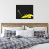 Dandelion-Blume Leinwanddruck (Insitu (Schlafzimmer))