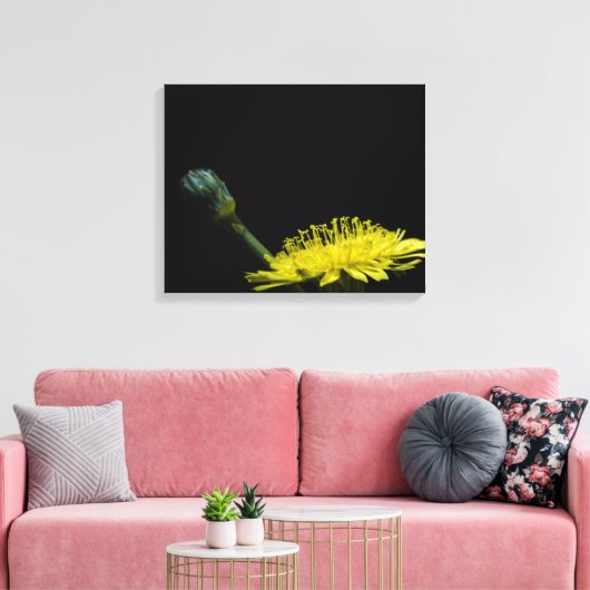 Dandelion-Blume Leinwanddruck (Insitu (Wohnzimmer))