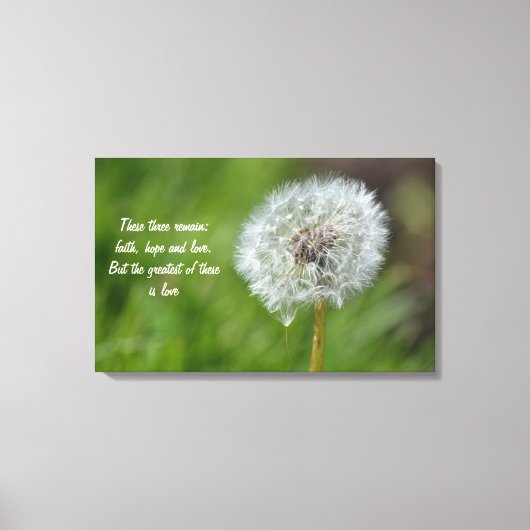 Dandelion-Blume Leinwanddruck (Vorderseite)