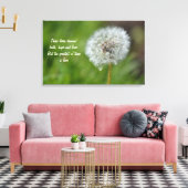 Dandelion-Blume Leinwanddruck (Insitu (Wohnzimmer))