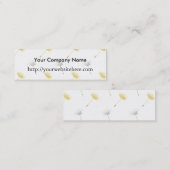 Dandelion-Blume Mini Visitenkarte (Vorne/Hinten)