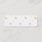 Dandelion-Blume Mini Visitenkarte (Rückseite)