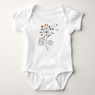 Dandelion Blume Musikgeschenk für Gitarrist Baby Strampler