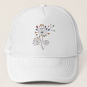 Dandelion Blume Musikgeschenk für Gitarrist Truckerkappe