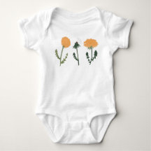 Dandelion Blume Orange Floral Motif