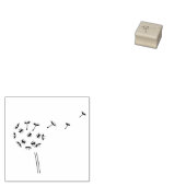 Dandelion Blume Parachutes 2 Gummistempel