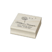 Dandelion Blume Parachutes Adresse Gummistempel (Stempel)