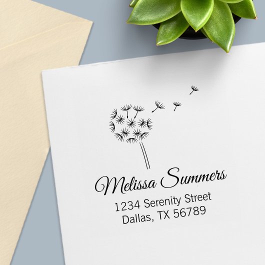 Dandelion Blume Parachutes Adresse Permastempel